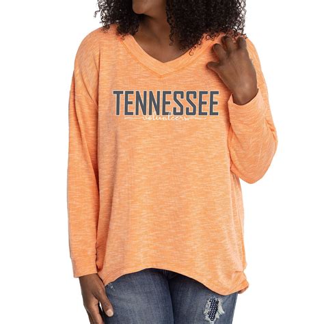 Women's Tennessee Orange Tennessee Volunteers Bailey V-Neck Long Sleeve ...