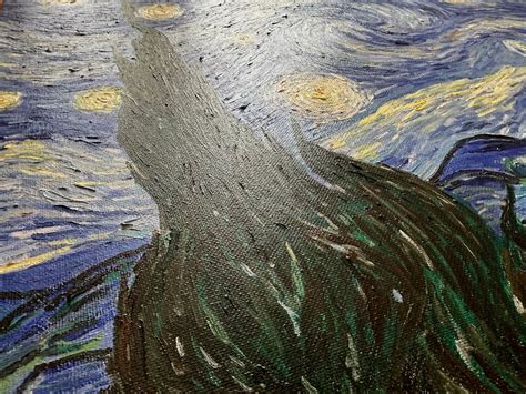 Starry Night - Vincent Van Gogh 18"x28" Hand-painted Oil Painting Reproduction, Famous Artwork ...