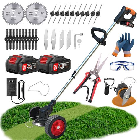Amazon.com: Weed Wacker Battery Powered Cordless String Trimmer with 2 ...