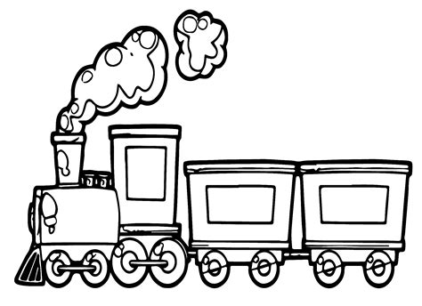 Coloring Page Train