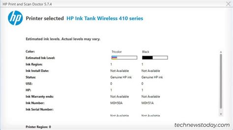 Image result for Check Ink Levels On HP Inkjet Printer