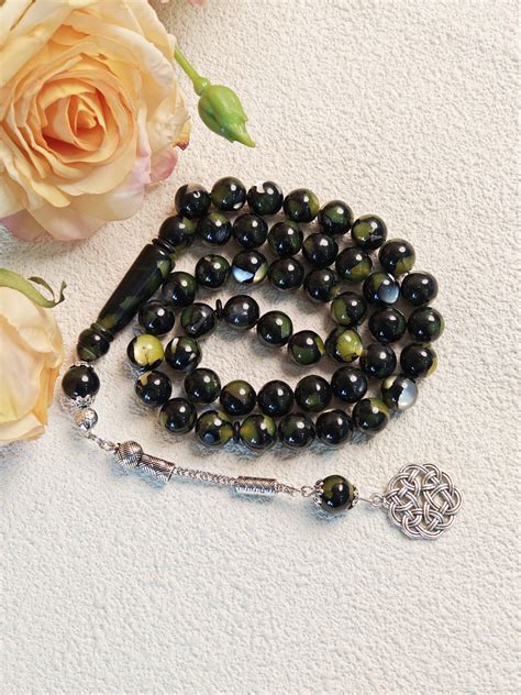 1pc 45-Bead Resin Muslim Prayer Beads With Shell Decor, Suitable For ...