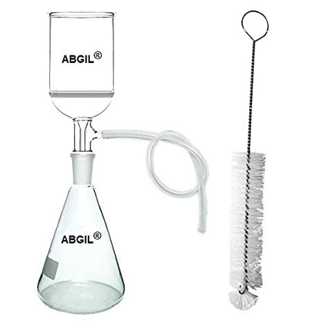 ABG BOROSILICATE GLASS VACUUM SUCTION FILTER KIT. 200 ml BUCHNER FUNNEL ...