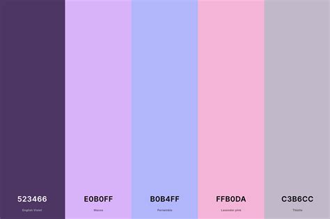 1. Mauve Wedding Color Palette Color Palette with English Violet (Hex ...