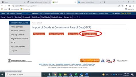 Advisory for Importers to avail benefit of IGCR Rules