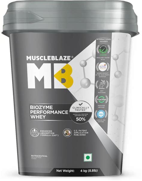 MUSCLEBLAZE Biozyme Performance Whey Protein, Informed Choice UK ...