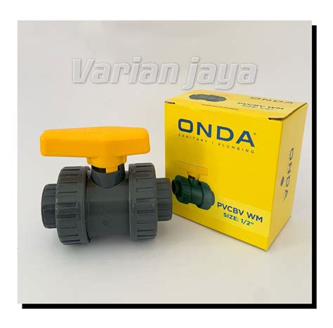 Ball Valve Water Mur ONDA Stop Kran PVC 1/2 inch TRUE UNION Stopkran ...