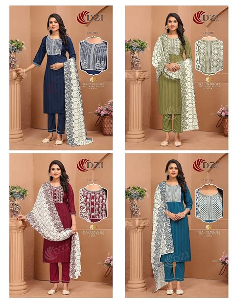 1085-1088 Dzi Cotton Readymade Pant Style Suits – Kavya Style Plus