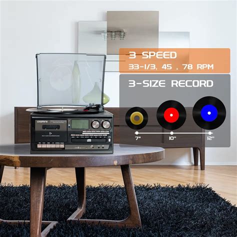 LoopTone Vintage Turntable - 9 in 1 Bluetooth Record India | Ubuy