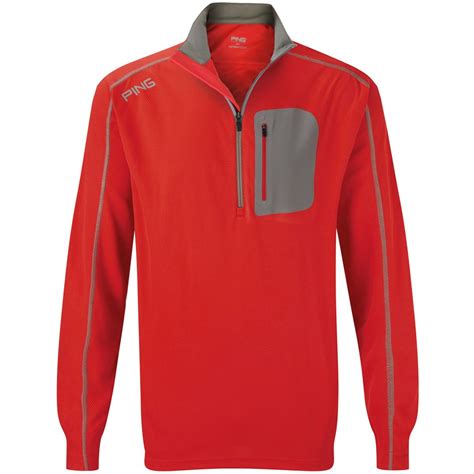 Ping Mens Collection Reagan Zip Neck Golf Pullovers