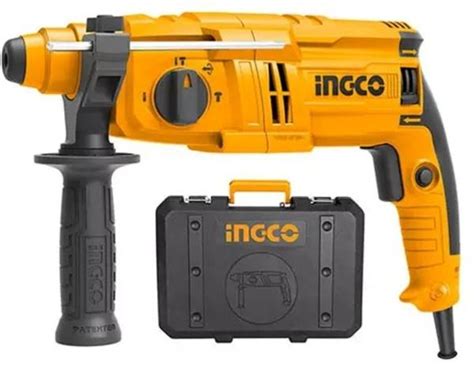 INGCO Rotary hammer drill machine 800 W With 3 drills and 2 chisels ...