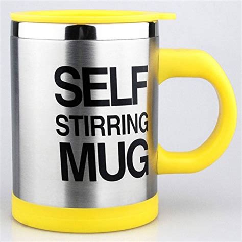 Buy ZURU BUNCH Plastic Self Stirring Mug - 1 Piece, Yellow, 400 ml ...