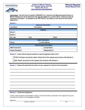 Fillable Online mass Refund Request Form - Mass.Gov - mass Fax Email ...