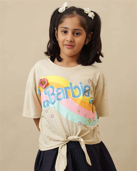 Barbie Printed Oversized Tshirt For Girls – Kidsville