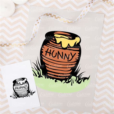 Winnie the Pooh Hunny Pot SVG, Hunny Svg, Honey Svg, Hunny Clipart ...