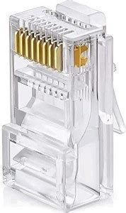 VOOCME RJ45 Cat5e Pass Through Connector LAN Ethernet PlugRJ45 Cat6 ...