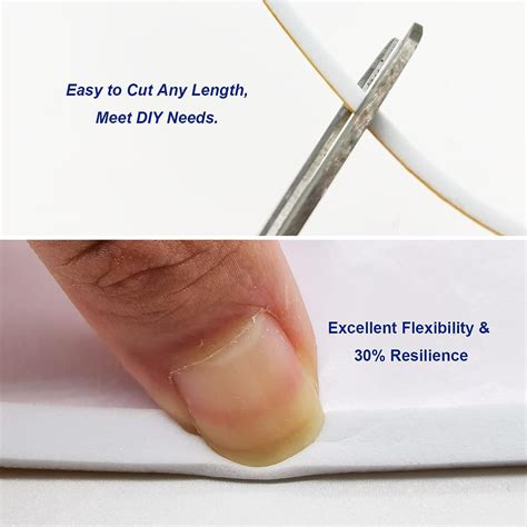 4 Rolls Draught Excluder Tape 6mm (W) X 3mm (T) 20m | Ubuy India