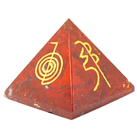 Buy Reiki Crystal Products Red Jasper Reiki Symbol Pyramid Vastu ...