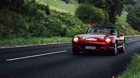 Download wallpaper 3840x2160 car, red, convertible, road, greenery 4k ...