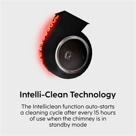 Glen Auto Clean Chimney with LCD Display, Heat Sensors and BLDC Motor ...