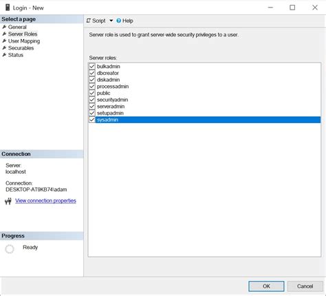 Image result for Create SQL User SSMS