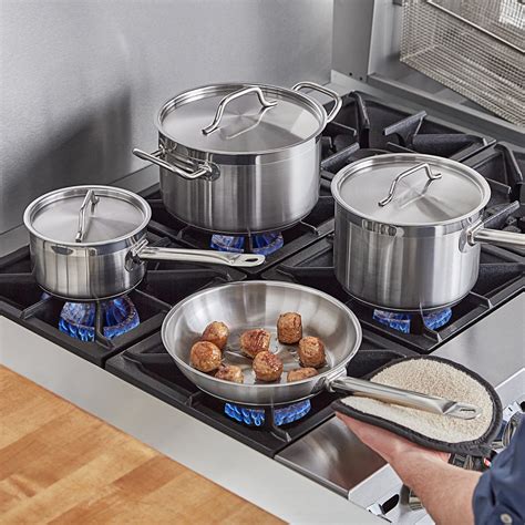 Vigor 7-Piece Stainless Steel Induction Ready Cookware Set