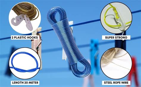 Cloth Rope/Clotheslines - PVC Coated Steel Wire Rope for Drying Clothes ...