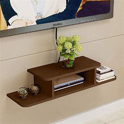 Living Home Styles Engineered Wooden Setup Box Wall Mount Shelf for ...