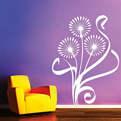 Buy DeStudio Star Flowers OneWall Sticker, Size : Super, Color : Violet ...