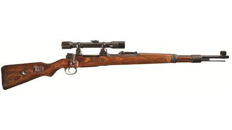Mauser K98 Bolt Action High Turret Sniper Rifle with Scope | Rock ...