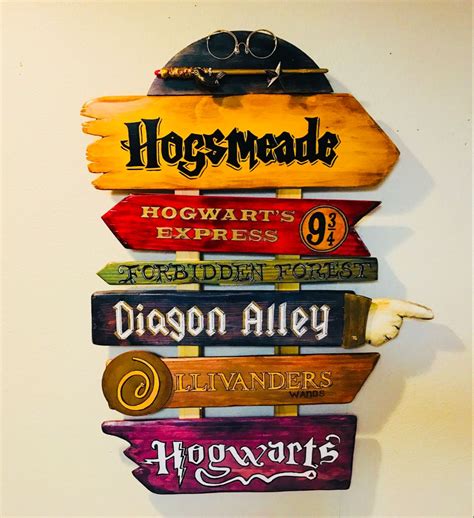 Harry Potter Wall Art Signs at Logan Michele blog