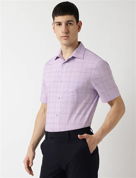 Buy Cotton Rich Checks Spread Collar Shirt at Marks & Spencer
