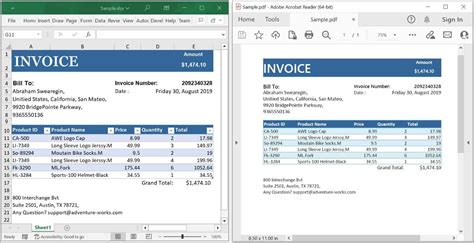 ASP.NET Core Export to PDF 的图像结果