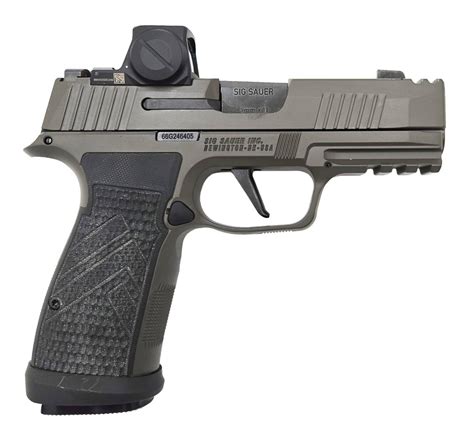 Sig Sauer P365 AXG Legion 9mm, 3.1" Barrel, Gray, Romeo X Red Dot, 17rd ...