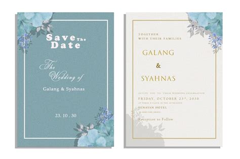 Vintage wedding invitation psd | Premium PSD