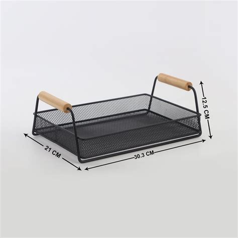 Buy Chef Special Iron and Bamboo Serving Tray - 30.3x21cm from Home ...