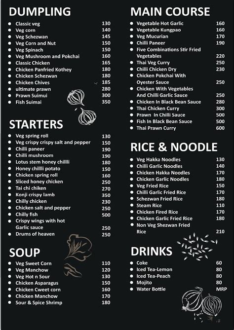 Menu at Wok and Dumpling, Gurugram