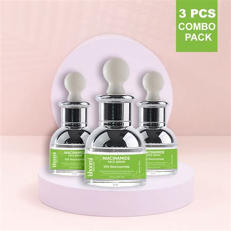 Bhoomi herbal India Niacinamide Face Serum 30 ml: 10% Niacinamide- Pac ...