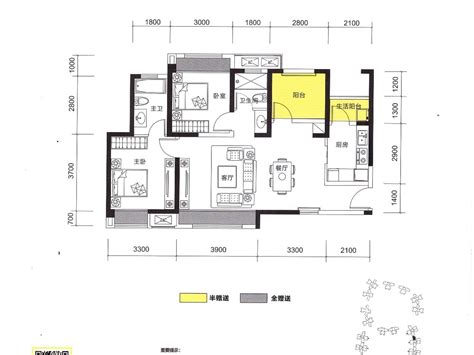 68平米二居室户型图 – 设计本装修效果图