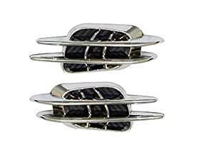 Mahekas-2Pcs Car Decorative Air Vent Euro Duct (Chrome) for Chevrolet ...
