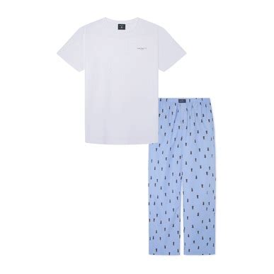 Buy Men Sky-Blue Harry Pyjamas Set With Long Trousers Online at The ...