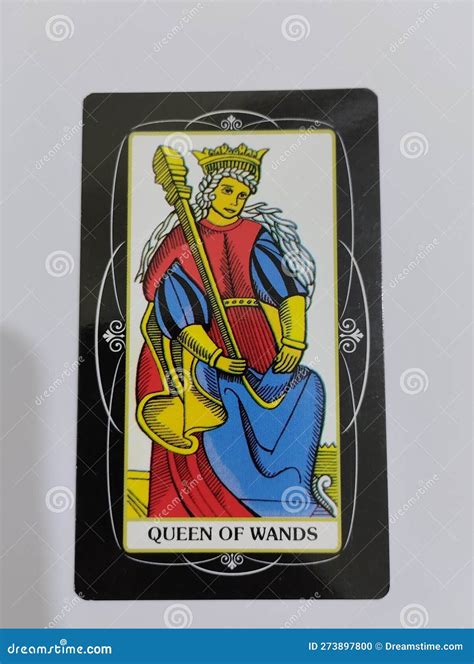 Queen Of Wands Tarot Card Royalty-Free Stock Photo | CartoonDealer.com ...