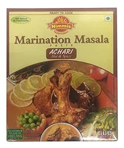 Nimmis Marination Masala Paste - Achari, 100g Carton : Amazon.in ...