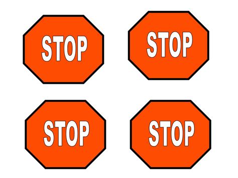 Image result for Stop Sign Print Out