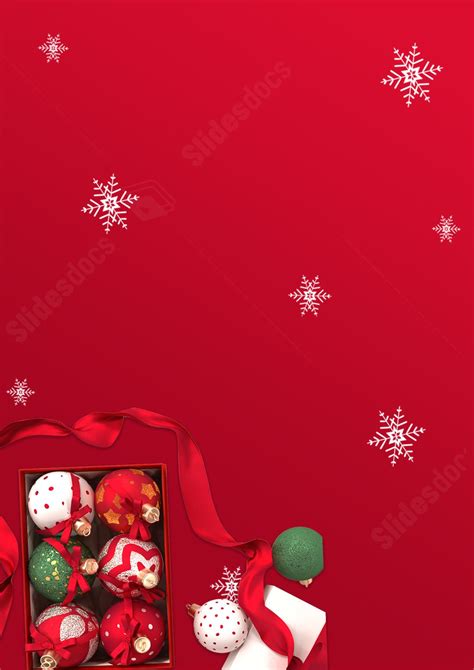 Red Winter Christmas Page Border Background Word Template And Google ...