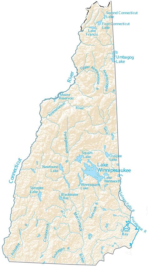 New Hampshire County Map - GIS Geography