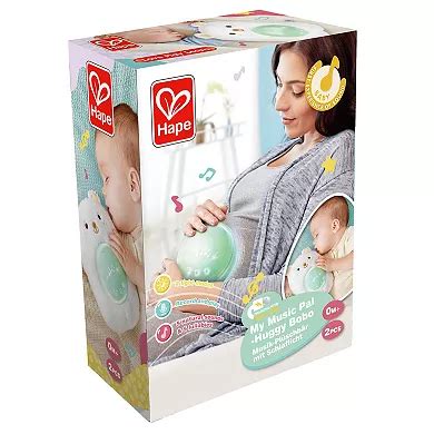 Hape: My Music Pal Huggy Bobo White Plush Bear Animal Sound Machine