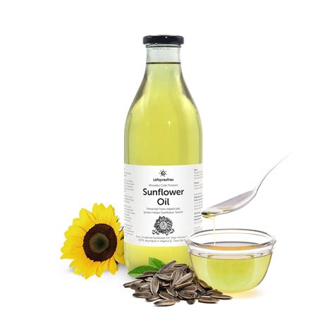 Organic Sunflower Oil 1000ml - Pure, Unrefined, Single-Filtered, Virgi