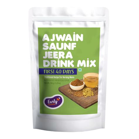 Early Foods Ajwain Saunf Jeera Drink Powder Mix