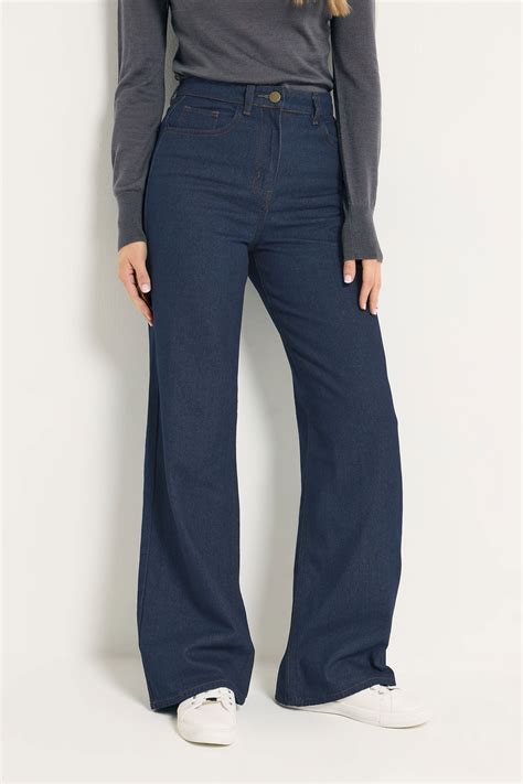 LTS Tall Womens Indigo Blue Wide Leg Jeans | Long Tall Sally